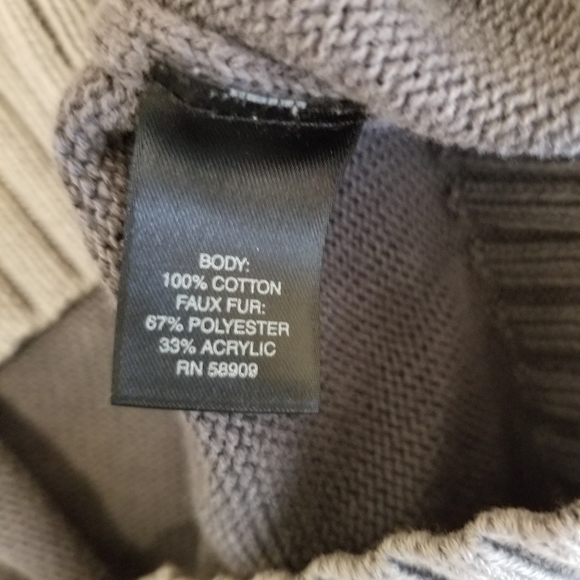 Solaris Full Zip High Fleece Collar Knit Sweater - Picture 3 of 8